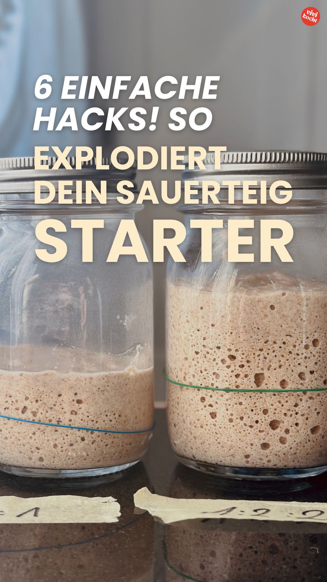So explodiert dein Sauerteig-Starter
6 einfache Hacks!⤵️

Ich habe am Anfang so viele Fehler gemacht und das war mein Learning.

✅ Weizenvollkornmehl verwenden
✅ Lauwarmes Wasser (ca. 25–30°C)
✅ Regelmäßig und immer zur selben Zeit füttern
✅ Deckel nur locker auflegen (Starter muss atmen können)
✅ Direkte Sonne vermeiden (z.B. Starter im Backofen lagern)

➡️ Folge mir für feine Sauerteig Brot Rezepte 🍞🥯🥐🥨🥖

#sauerteig #sauerteigbrot #sauerteigbrot #brotbacken #artisan #artisanbread #artisanbaker #sourdough #sourdoughstarter #sourdoughbaking #sourdoghbread #fy
