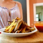 Pommes mit Ketchup selbstgemacht