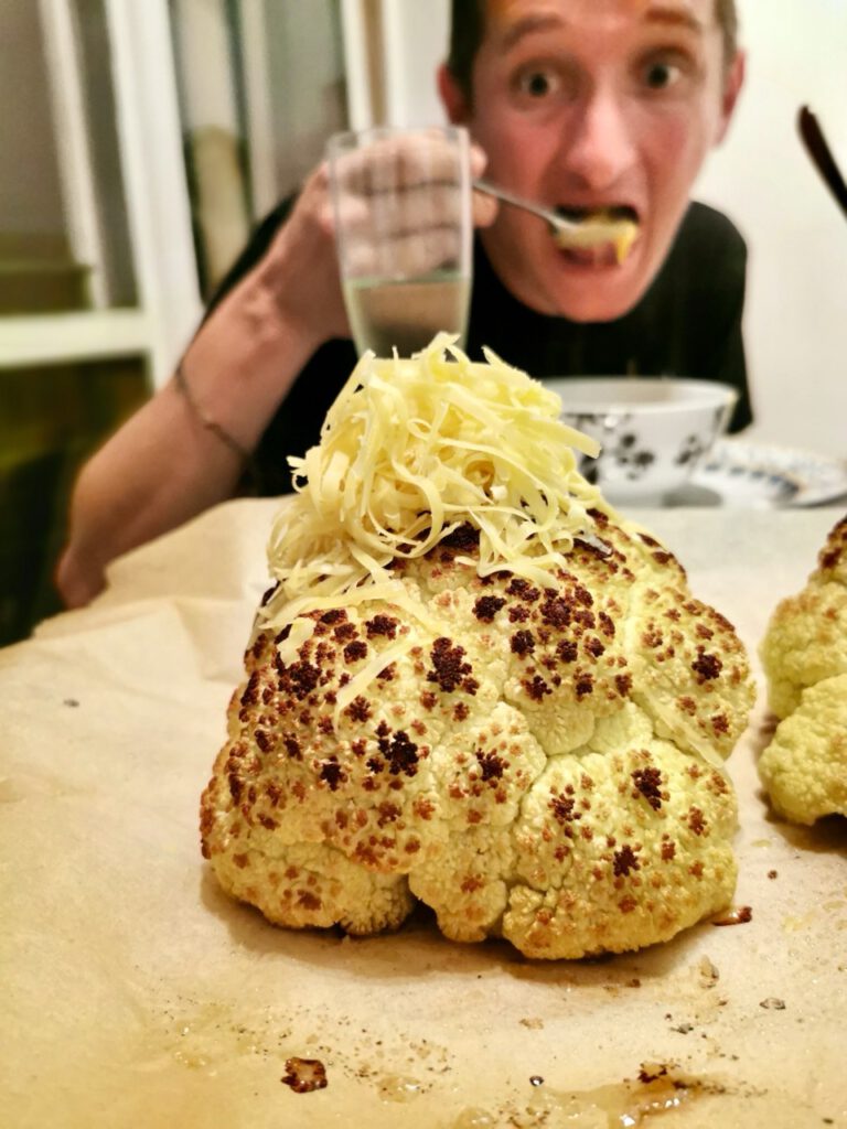Blumenkohl im Ofen geröstet Rezept von vivikocht