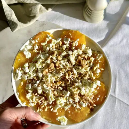 Orangen Feta Haselnuss Salat