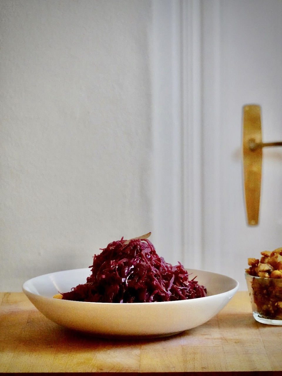 Rotkohl mit Portwein und Apfel