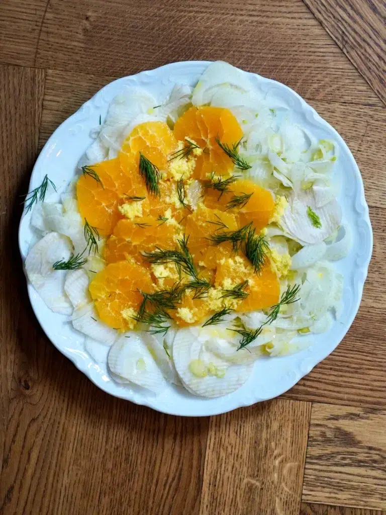 Fenchel Orangen Ingwer Salat