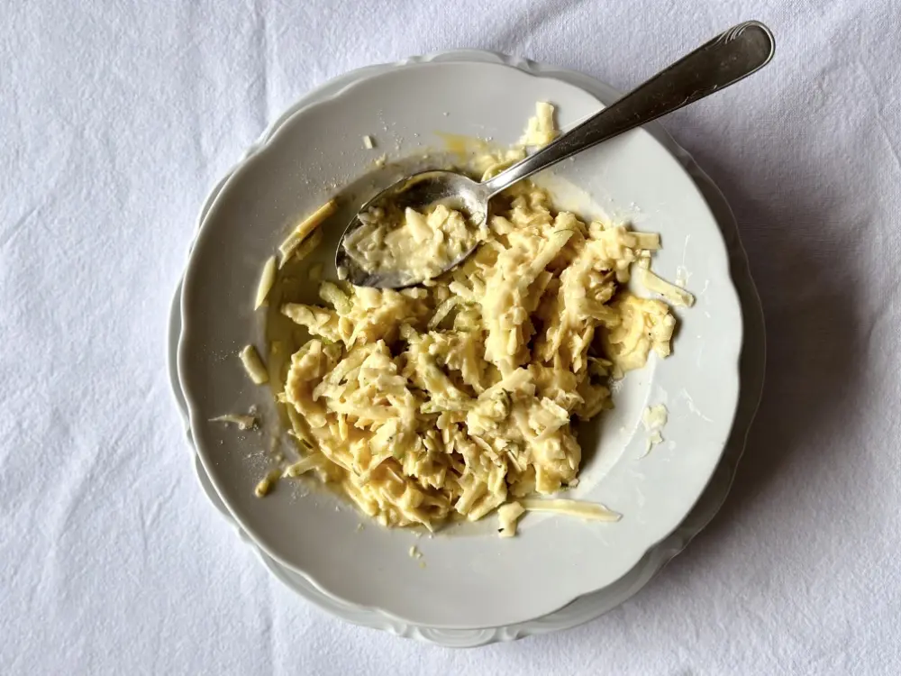 Käsemasse der Käseschnitte