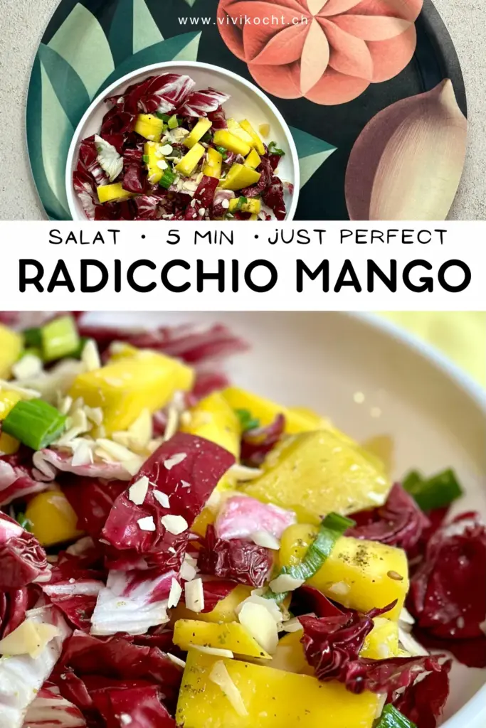Raddicchio Mango Salat Pin