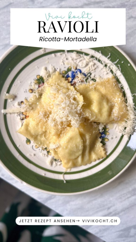 Ravioli-Rezept mit Mortadella und Ricotta von Vivikocht