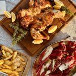 Joghurtmariniertes flaches Huhn mit Rosmarin & Zitrone