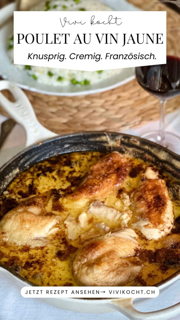 Knuspirges Huhn in Vin Jaune mit Morcheln