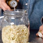Holunderessigblüten und Balsamico Bianco