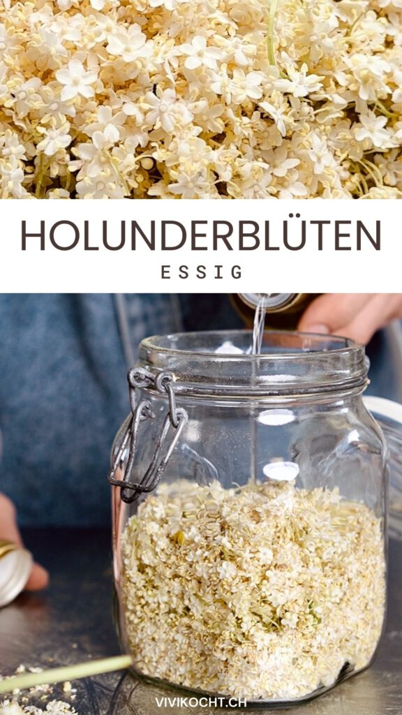 Holunderblüten Essig Pin Vivikocht