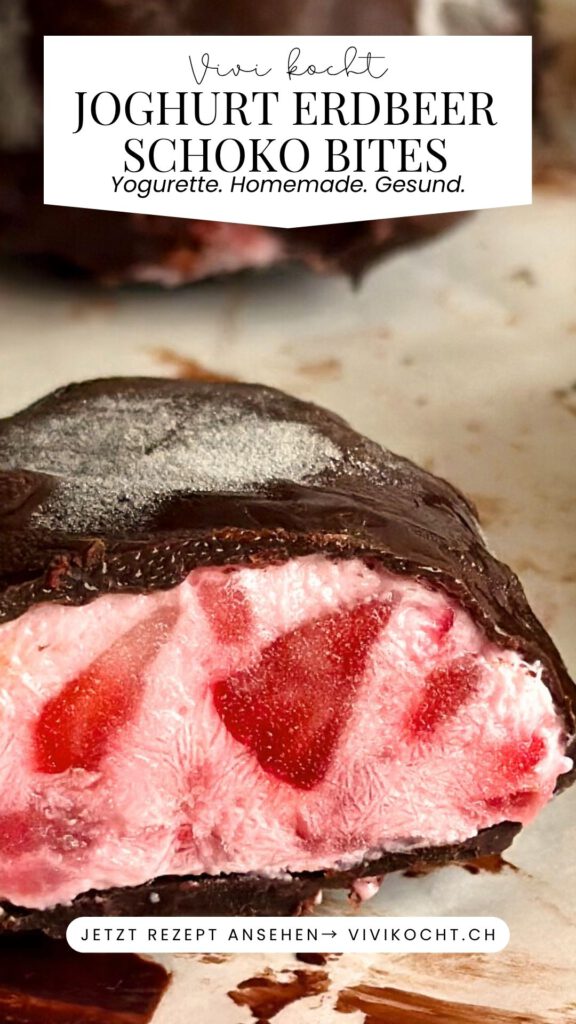 Joghurt Erdbeer Schoko Bites