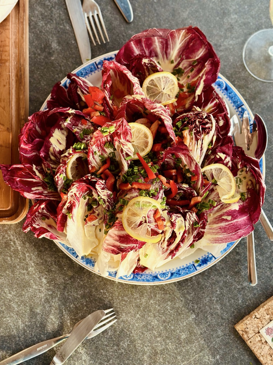 Radicchio Salat mit Kapern