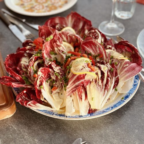 Radicchio Salat mit Kapern