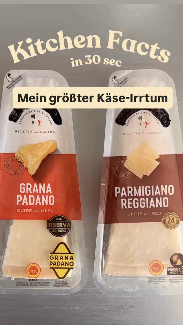 Kitchen Facts — Ep. 01
„Parmesan“ ≠ Parmesan.
Ich wusste lange nicht den Unterschied zwischen Grano Padano - GP
und Parmigiano Reggiano PG
1-Sekunden-Check:
Punkte auf der Rinde = Parmigiano Reggiano
Rauten = Grana Padano
Kurz & knapp:
• Herkunft: PR 5 Provinzen | GP 30+ Provinzen Norditaliens
• Zusätze: PR keine | GP Lysozym kann drin sein
• Fütterung: PR Heu/Gras, kein Silofutter | GP Silofutter erlaubt.
• Reife: PR ≥12 M (oft 24–36+) | GP ≥9 M (Riserva >20 M)
• Geschmack: PR kräftiger/würziger | GP milder/butteriger
Bonus: Beide gelten als natürlich laktosefrei.
Frage an dich:
Team PR fürs Finish 🧀✨ oder Team GP für Cremigkeit?
🔖 Gerne speichern für den nächsten Einkauf.
#KitchenFacts #vivikocht #parmesan #parmigianoreggiano #granapadano #küchenhacks #foodfacts #warenkunde #einkaufstipp #italianfood #pastalover