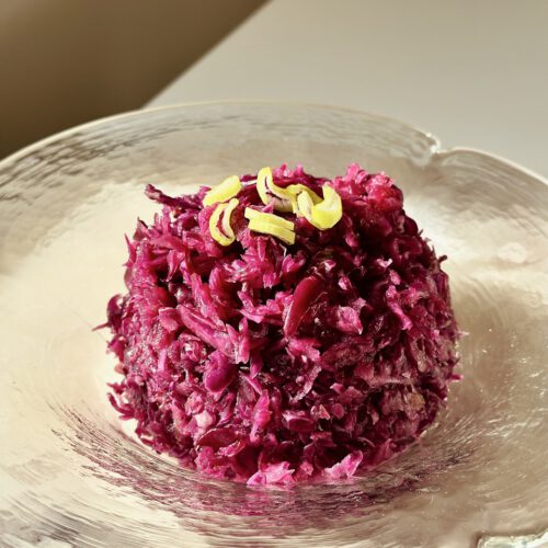 Rotkohlsalat mit Apfel von Vivikocht