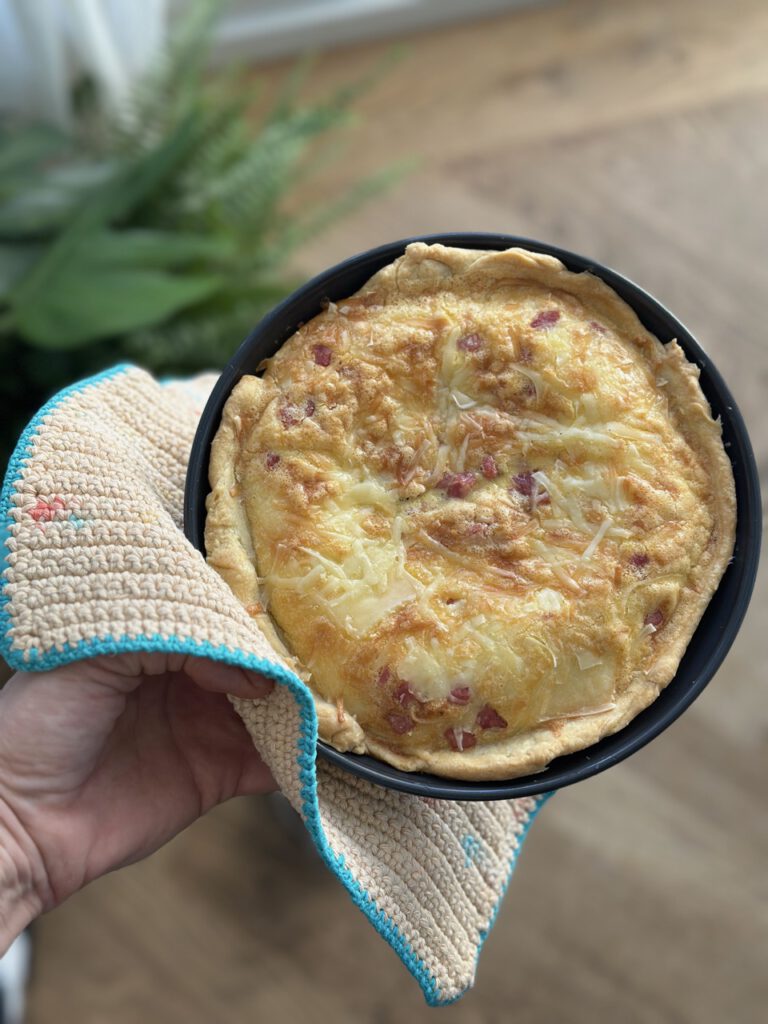 Quiche Lorraine gebacken