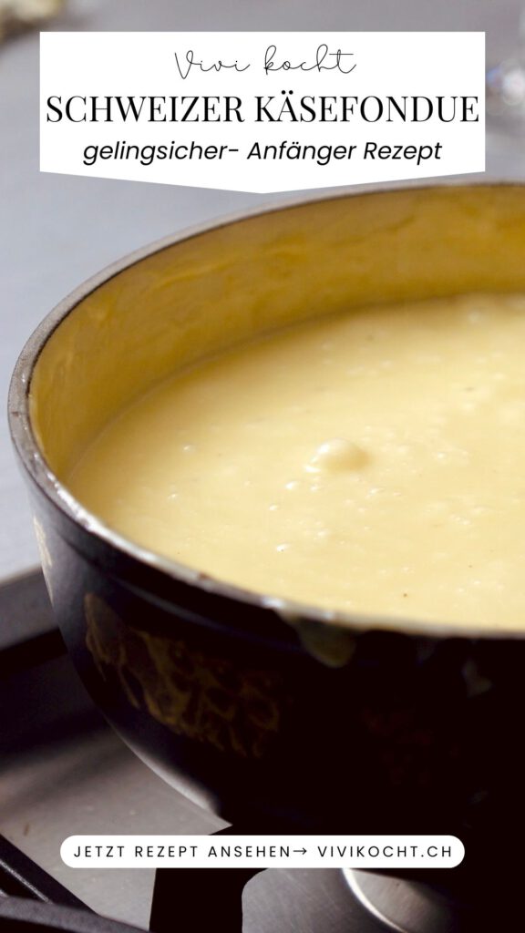 Schweizer Käsefondue Vivikocht Rezept - Pin