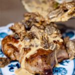 Kalbskotelett mit Flambierter Morchelsauce