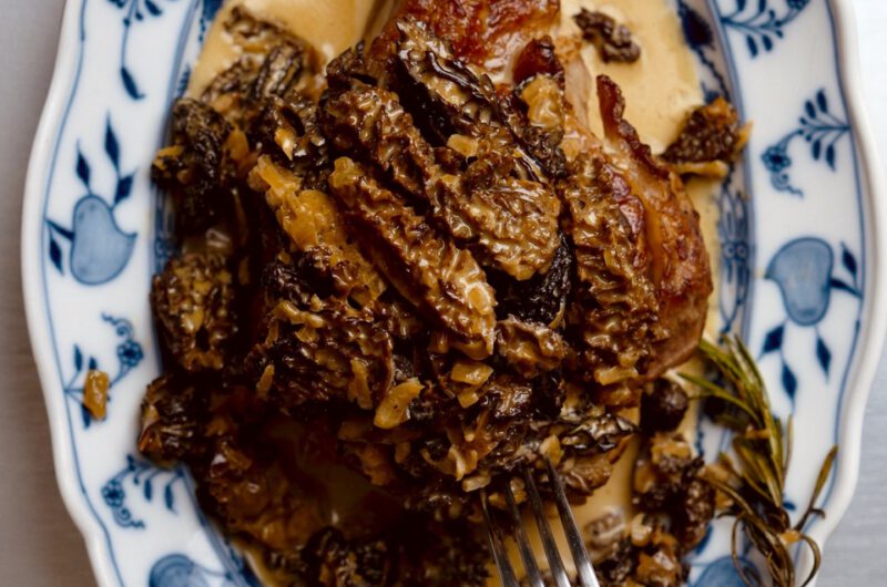 Kalbskotelett mit Flambierter Morchelsauce