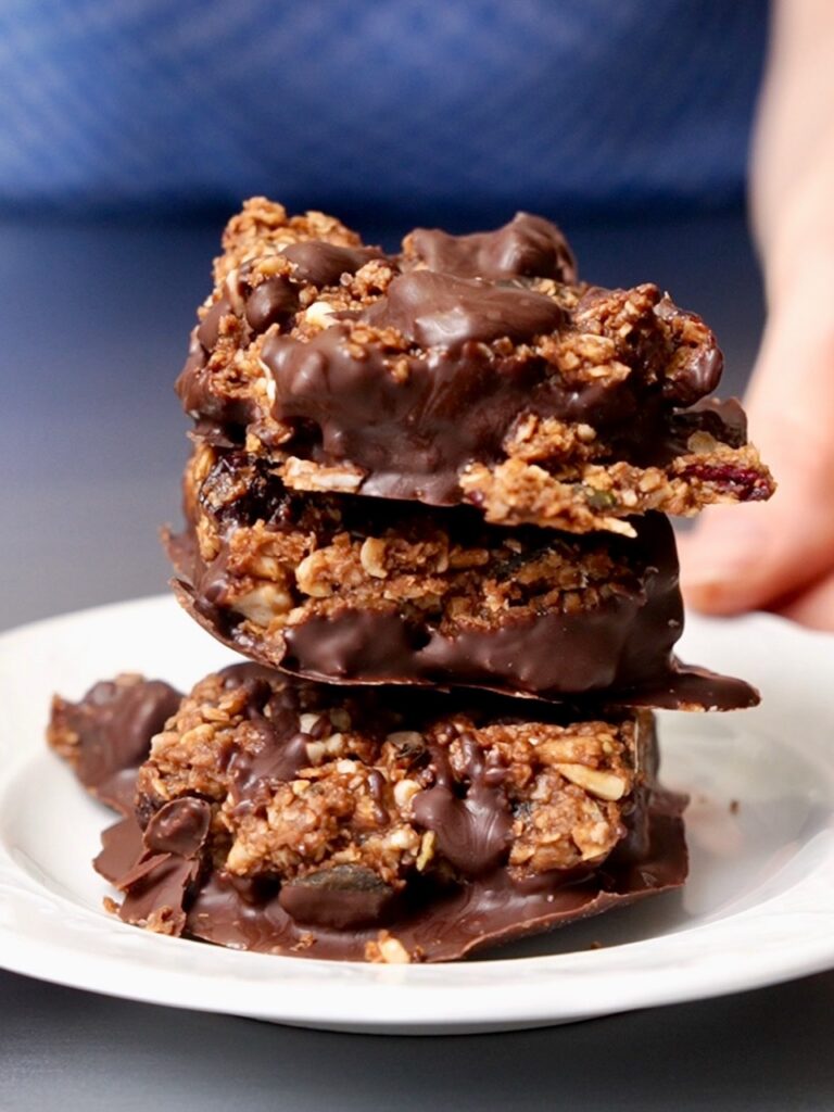 No-bake flapjacks Erdnuss