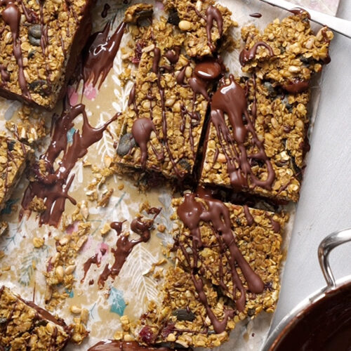 No-bake flapjacks mit Pistazien + Kokos (2)