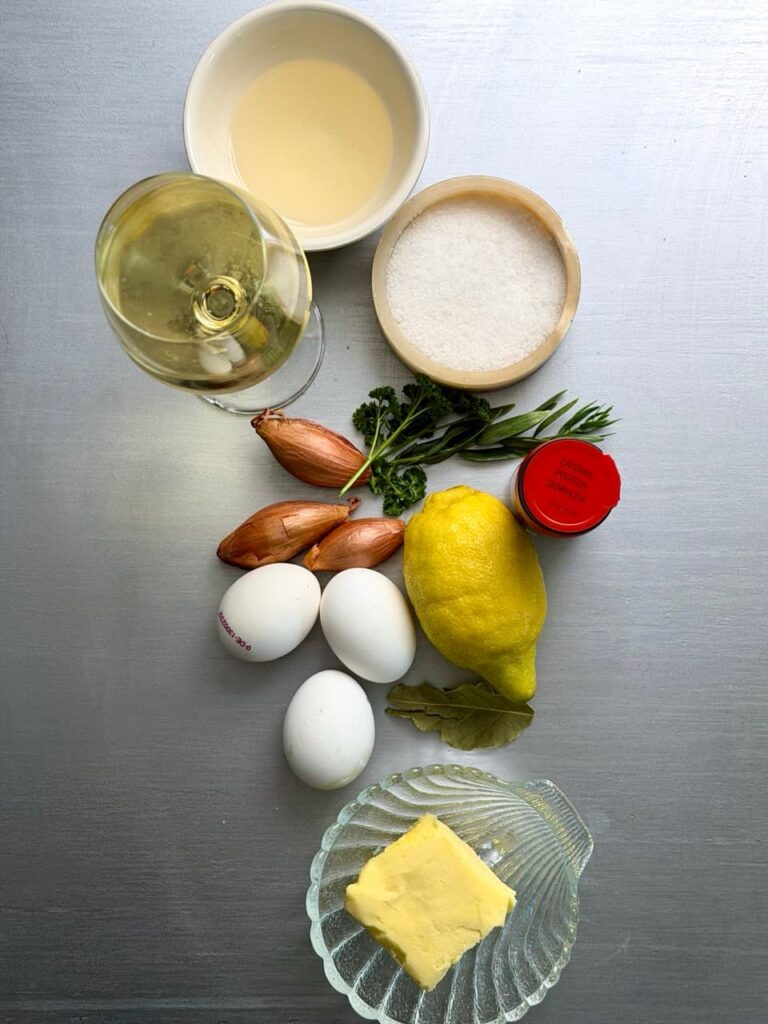 Zutaten für diese Soße Hollandaise